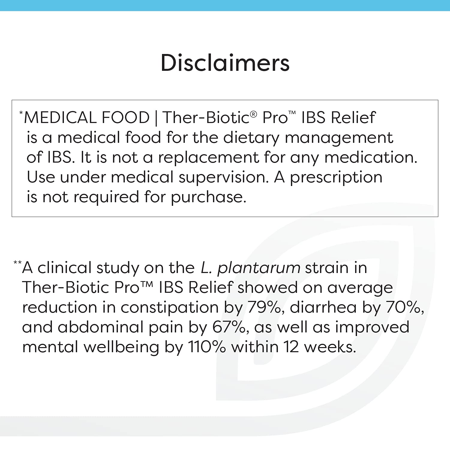 SFI Health Ther-Biotic Pro IBS Relief — stabilité en rayon pour une utilisation facile.