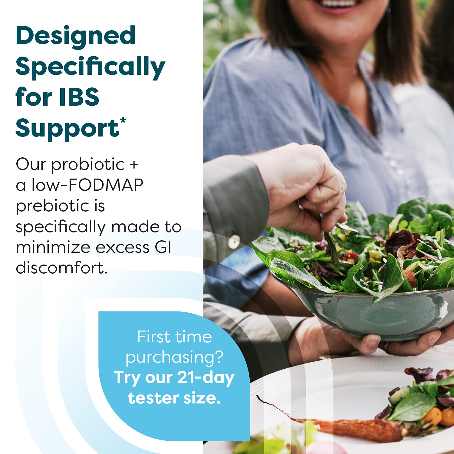 SFI Health Ther-Biotic Pro IBS Relief — Sunfiber, prébiotique doux pour l’estomac sensible.