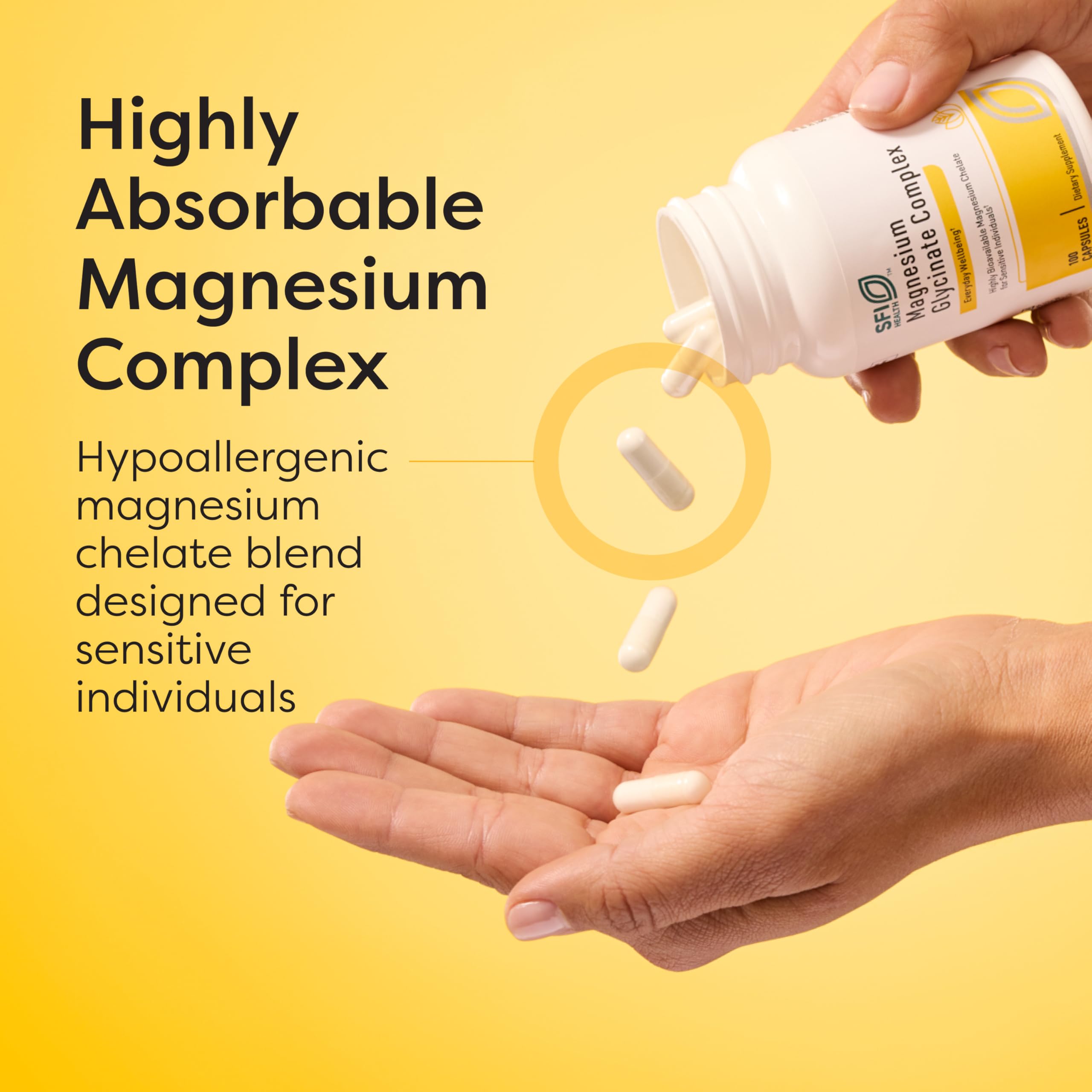 SFI Health Magnésium Glycinate – absorption supérieure des nutriments