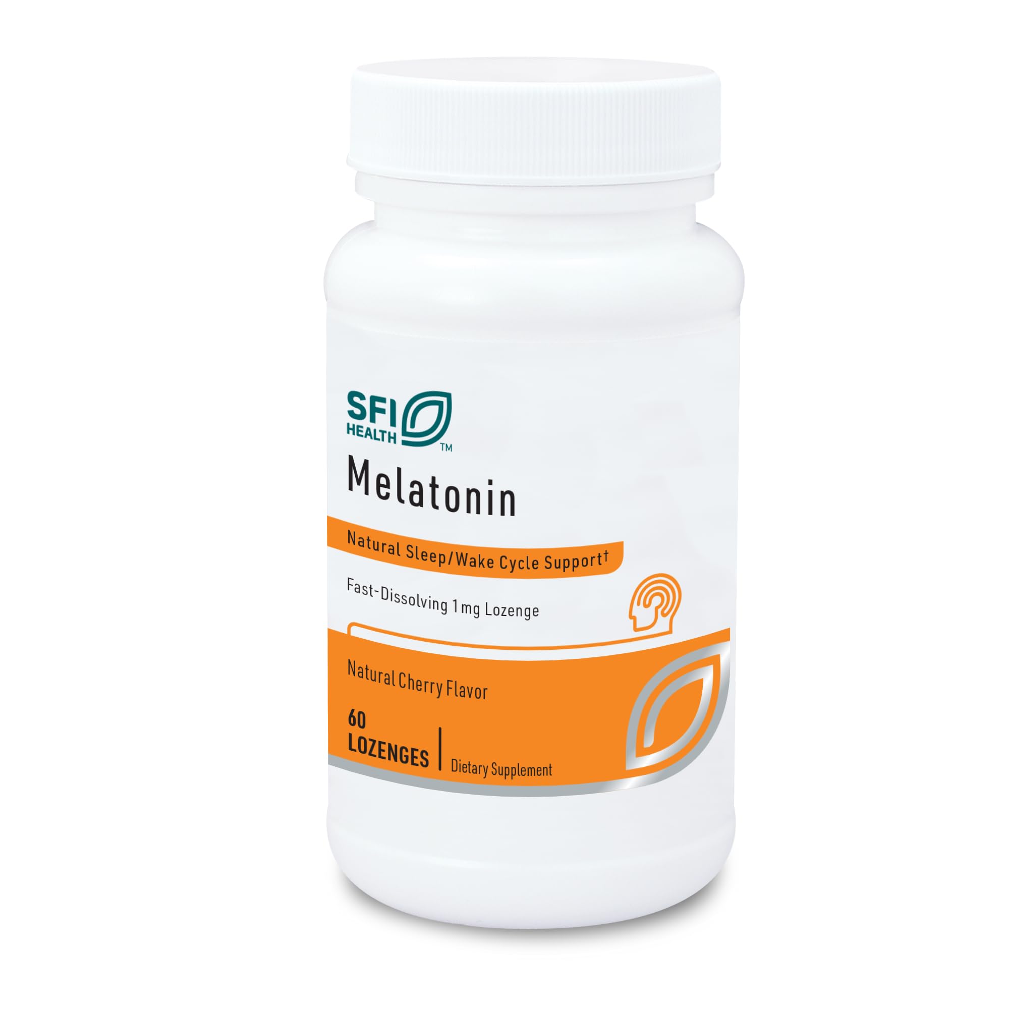 SFI Health Mélatonine pastilles cerise, dissolution rapide, idéal pour l'endormissement en douceur.