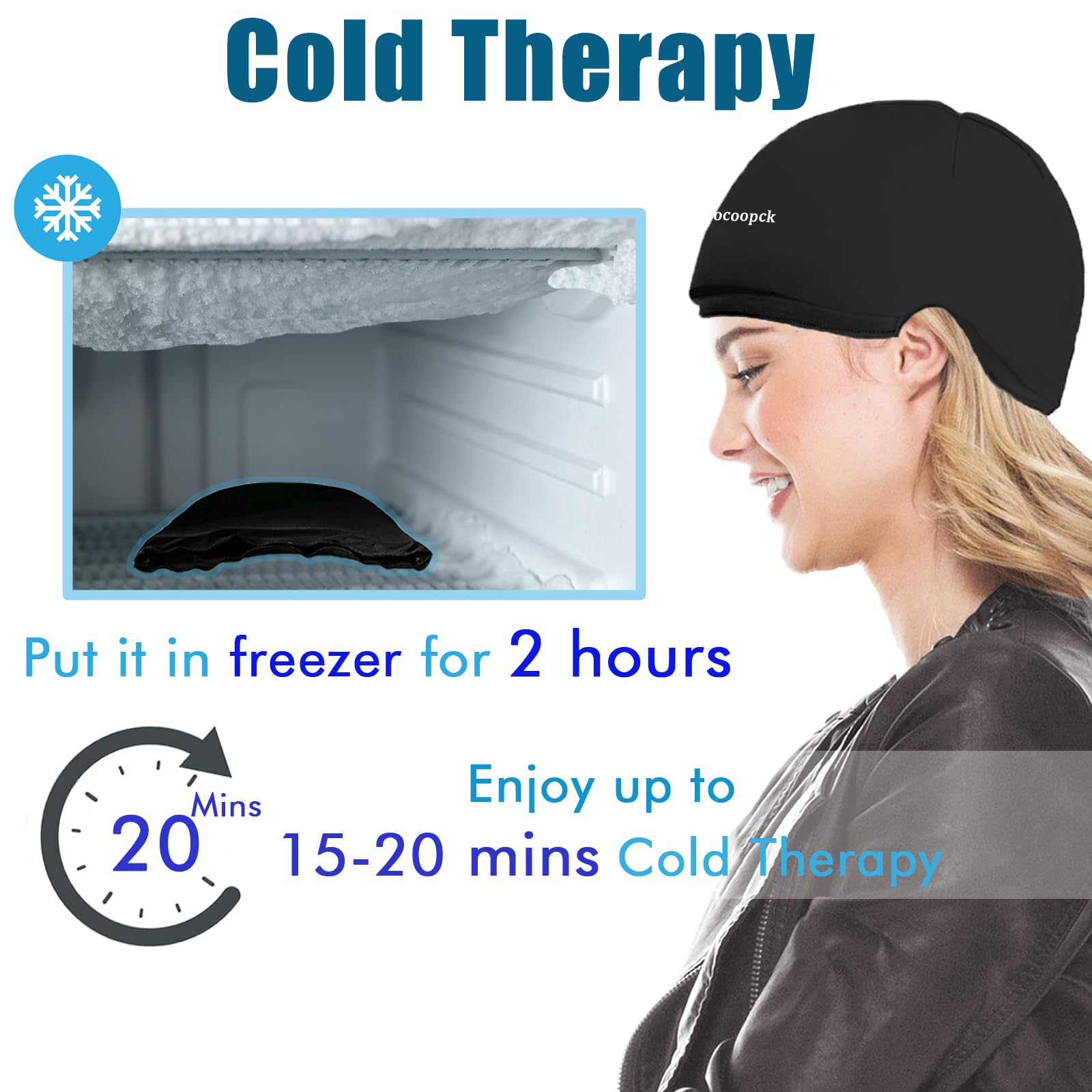 Sfiocoopck Cap Froid: longue durée de froid après deux heures au congélateur.