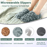 Chaussons microondes Sfiocoopck vue arrière, maintien et chaleur enveloppante.