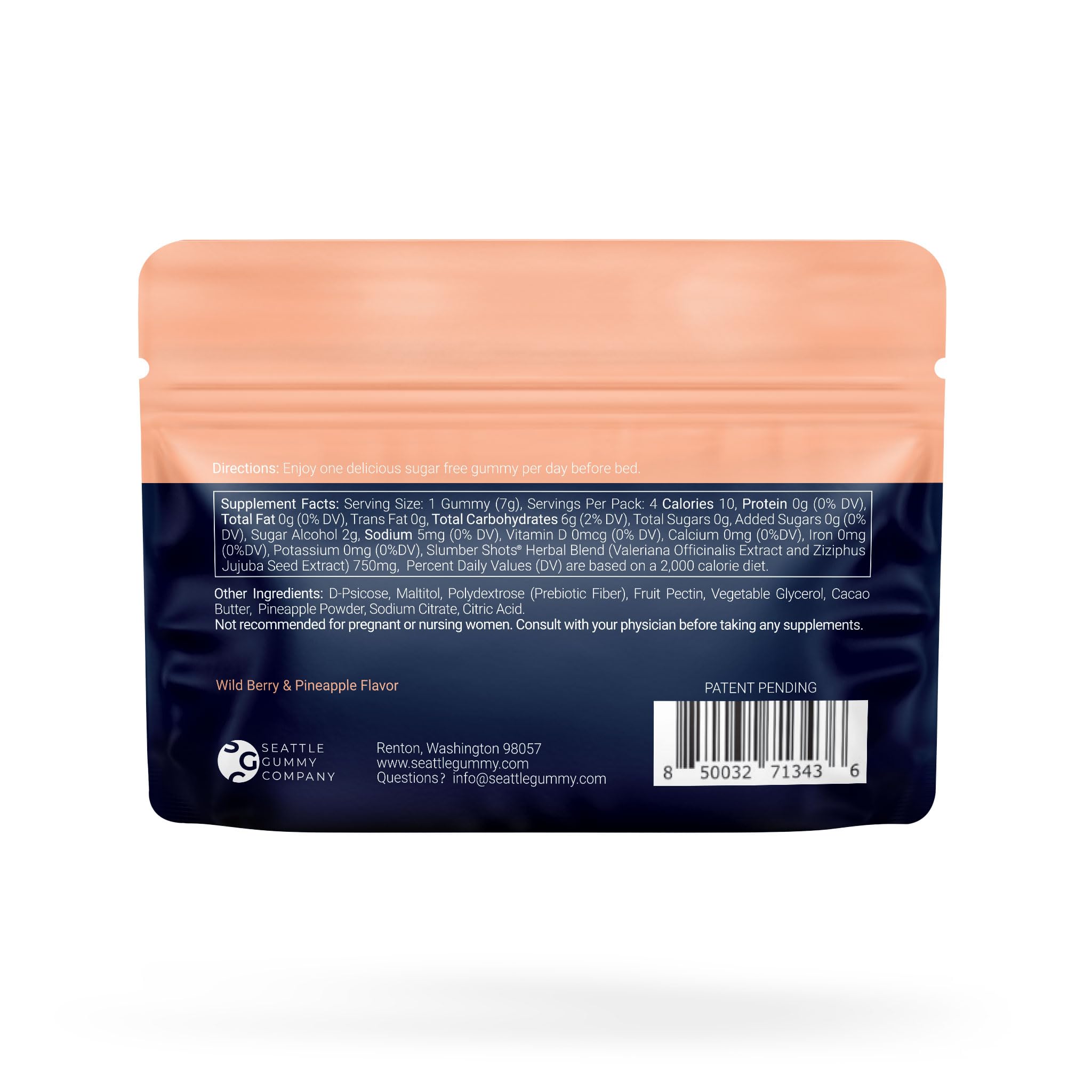 SGC Slumber Shots gommes – arôme fruité propice au rituel du soir.