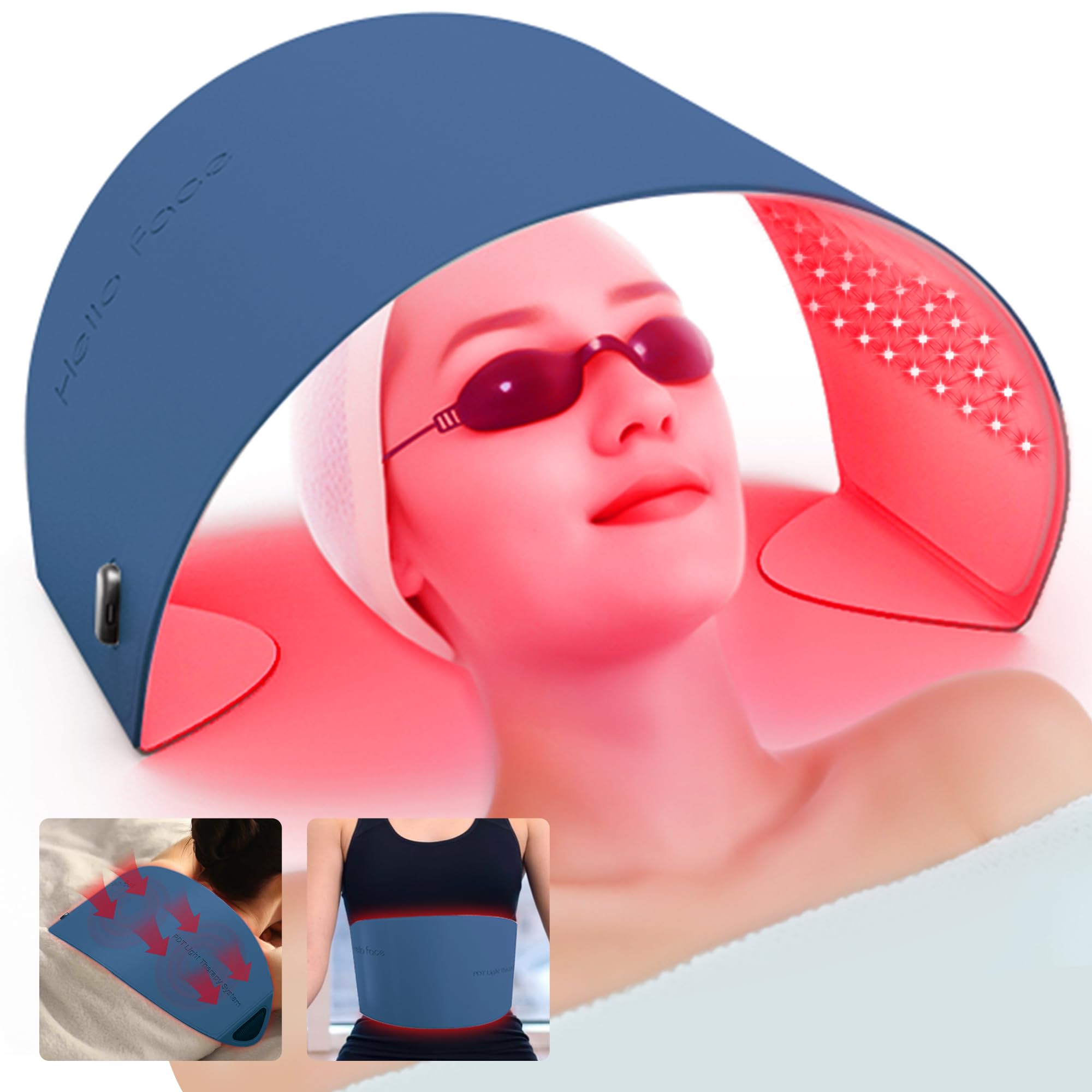 SGJHUI thérapie lumière rouge pour visage et corps, usage domestique.