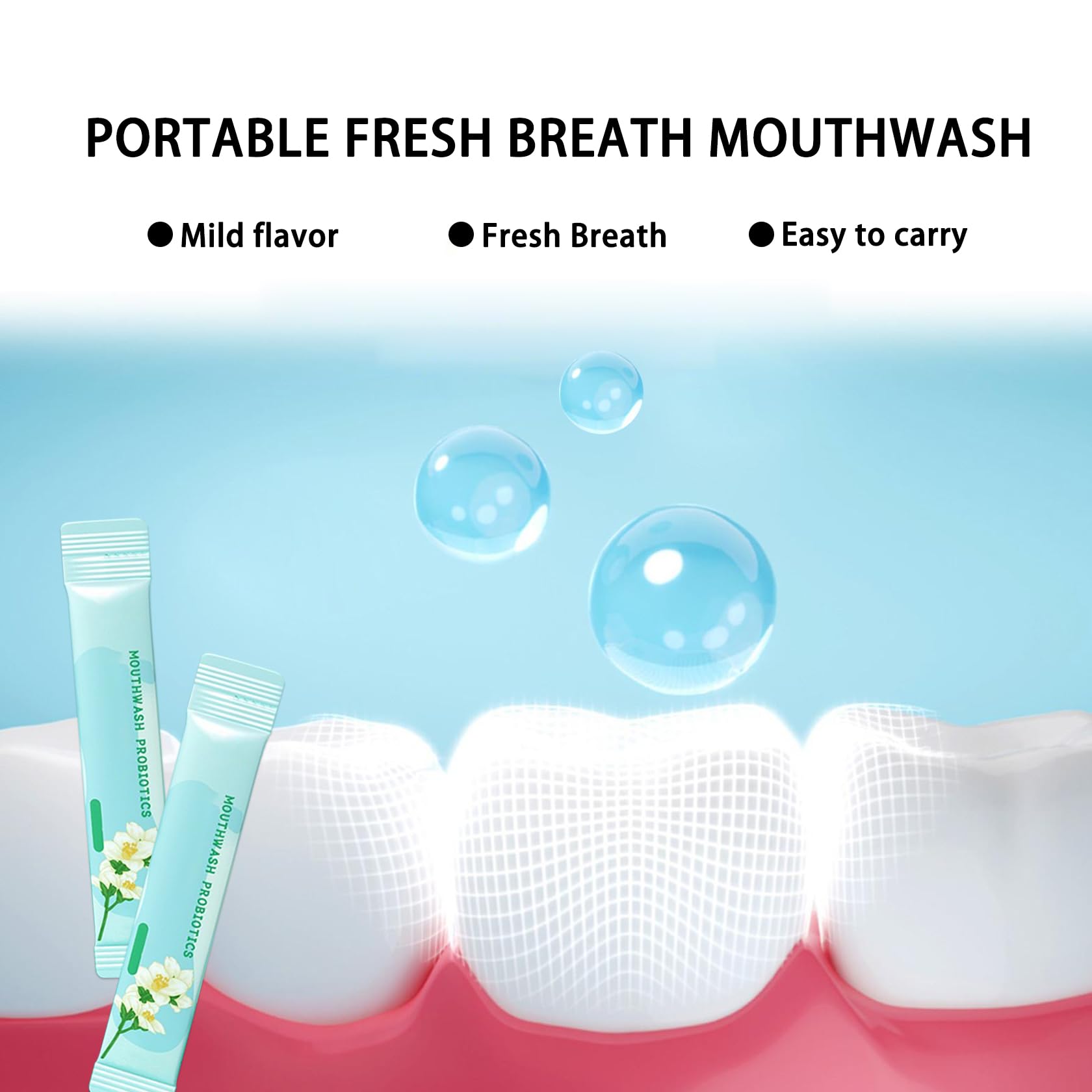 SGZWzhiwei bouteille-bain de bouche mini-compacte idéale pour le sac.