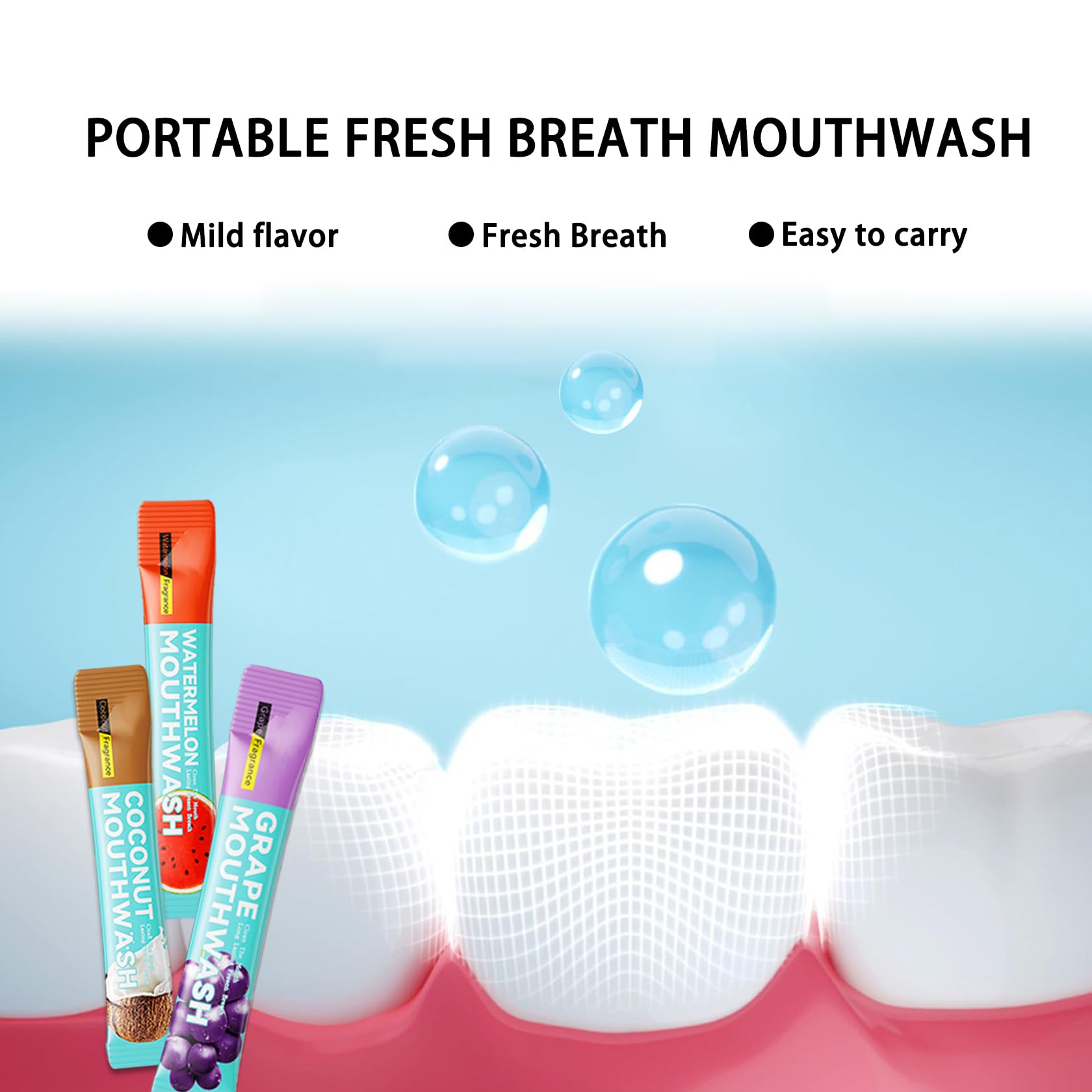 SGZWzhiwei rinçage-bouche portable: mini flacon pratique pour déplacements.