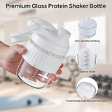 ShakeXpert lot de 2 shakers en verre borosilicaté pour gym