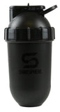 SHAKESPHERE bouteille shaker 24oz noire brillante, design élégant et anti-fuite.