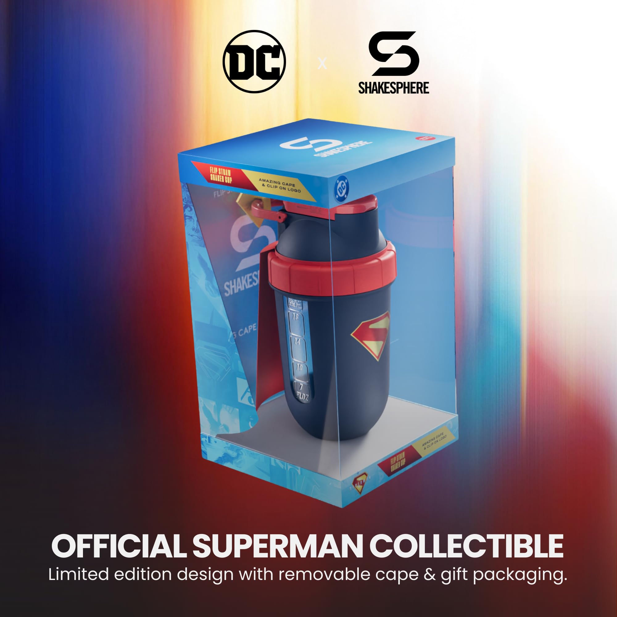 SHAKESPHERE capacité 450 ml, volume adapté aux shakes