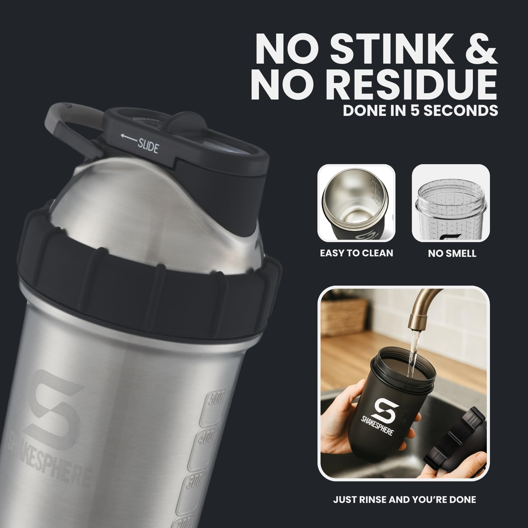 SHAKESPHERE sans BPA, sécurité et goût préservé.