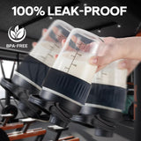 ShakeXpert surface antidérapante en silicone pour une prise sûre lors du mélange.