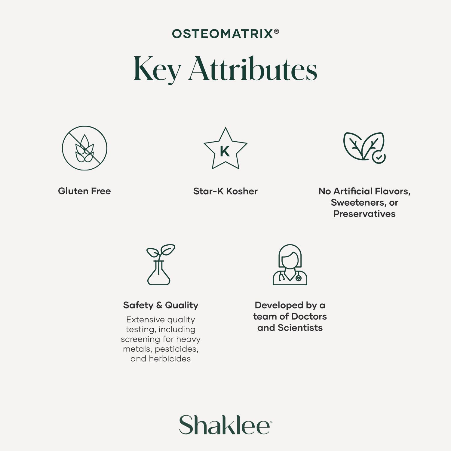 Shaklee OsteoMatrix comprimés enrobés faciles à avaler et pratiques