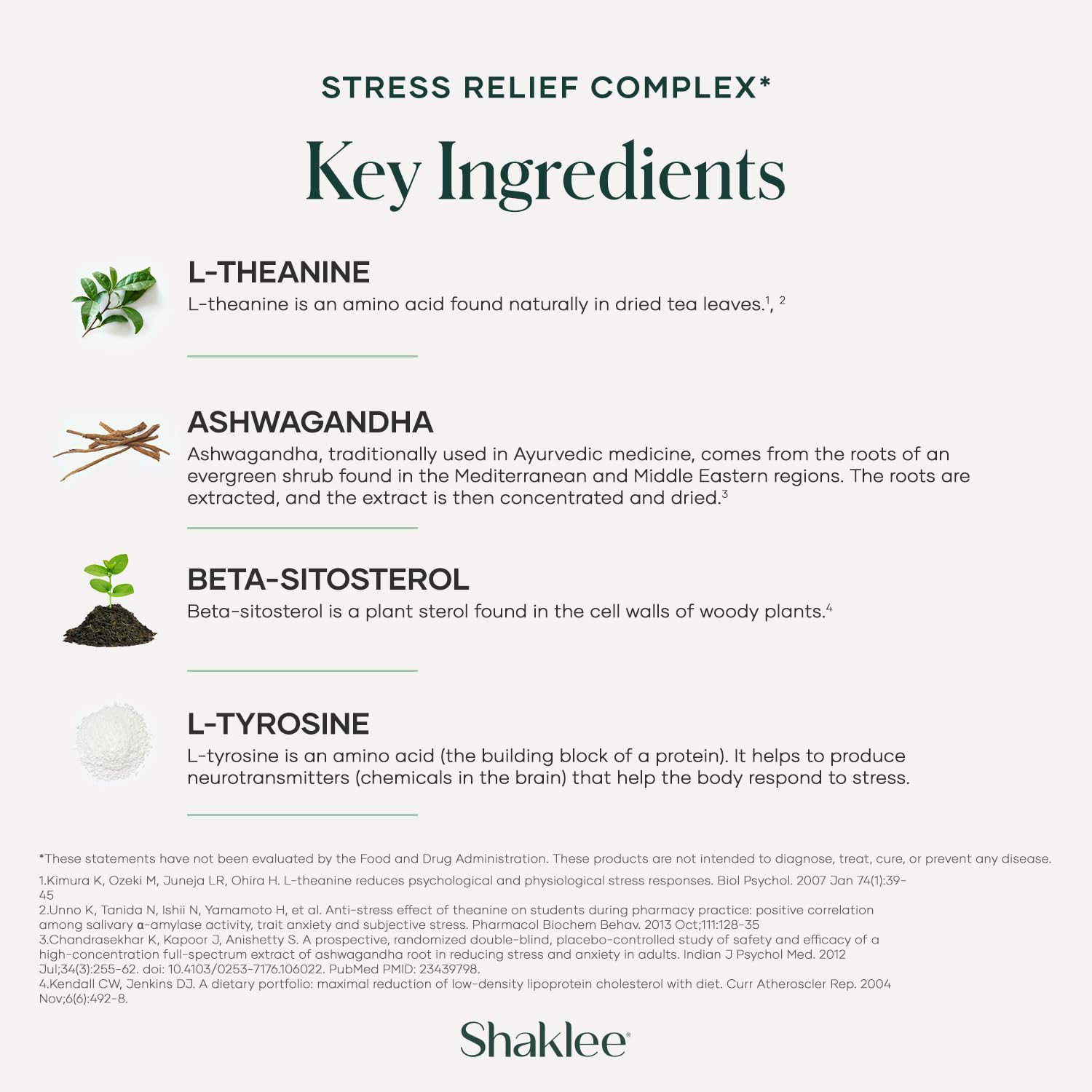 Shaklee Stress Relief Complex, usage matin, pour démarrer la journée sur un ton posé.