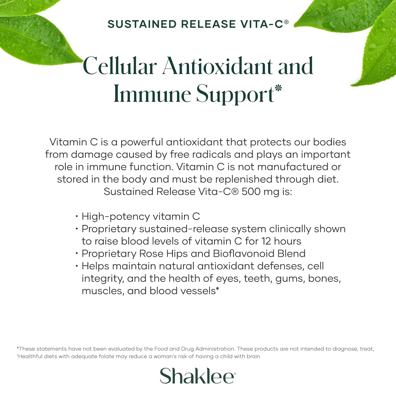 Shaklee Vita-C 500 mg – églantier, antioxydants naturels et soutien nutritionnel