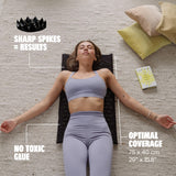 ShaktiMat acupression jambes - détente profonde après la séance.