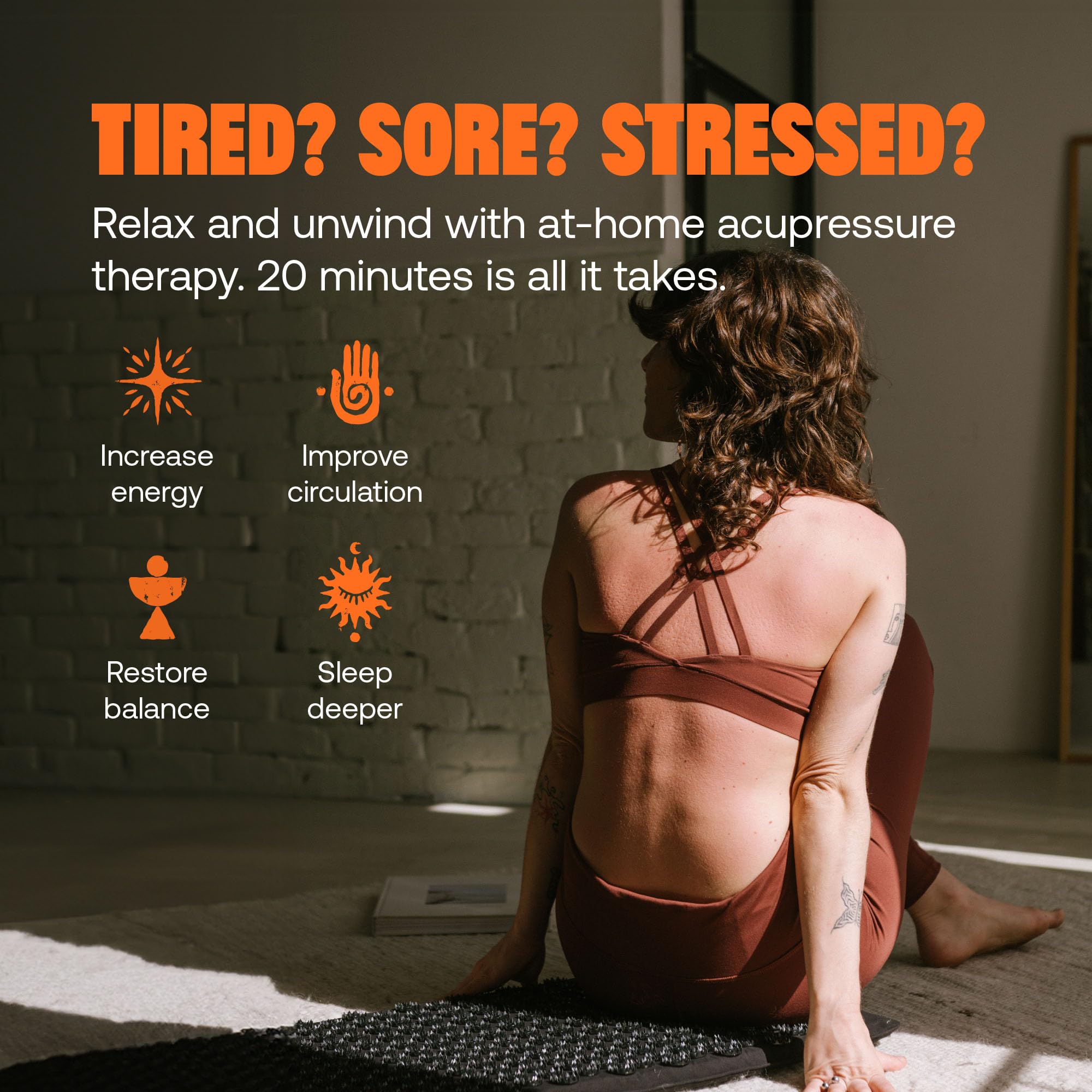ShaktiMat Premium relaxation-dos allongé pour soulager les tensions