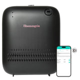 Diffuseur Shammgria montrant la diffusion d’air froid et 150 ml.