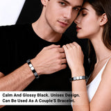 SHANGFEI bracelet hématite homme avec boîte cadeau prête à offrir.