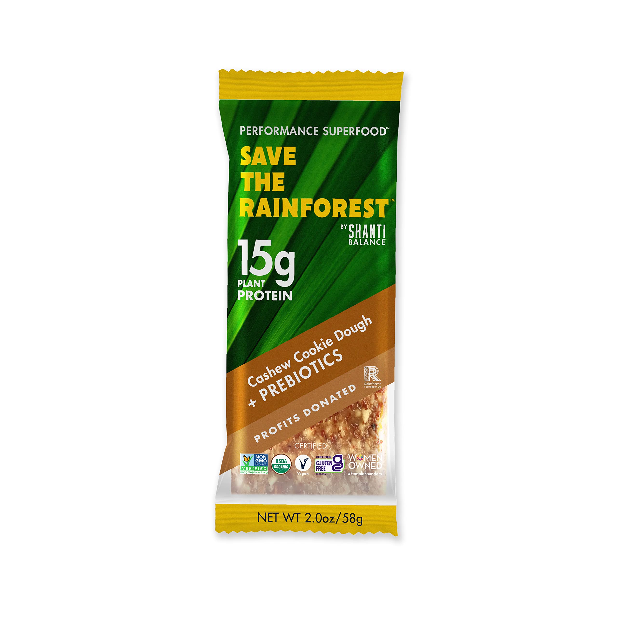 SHANTI BALANCE barre cajou pâte biscuit — texture crémeuse et satiété durable