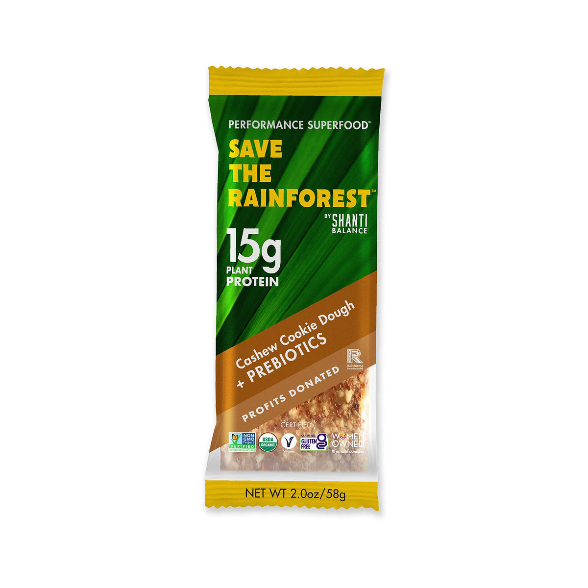 SHANTI BALANCE barre cajou pâte biscuit — texture crémeuse et satiété durable