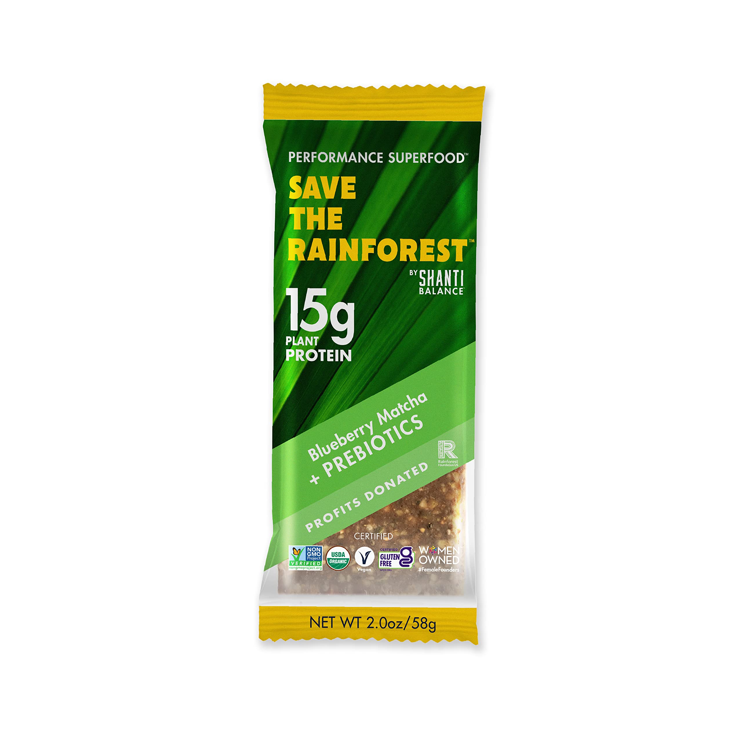 SHANTI BAR Save the Rainforest emballage pratique et durable.