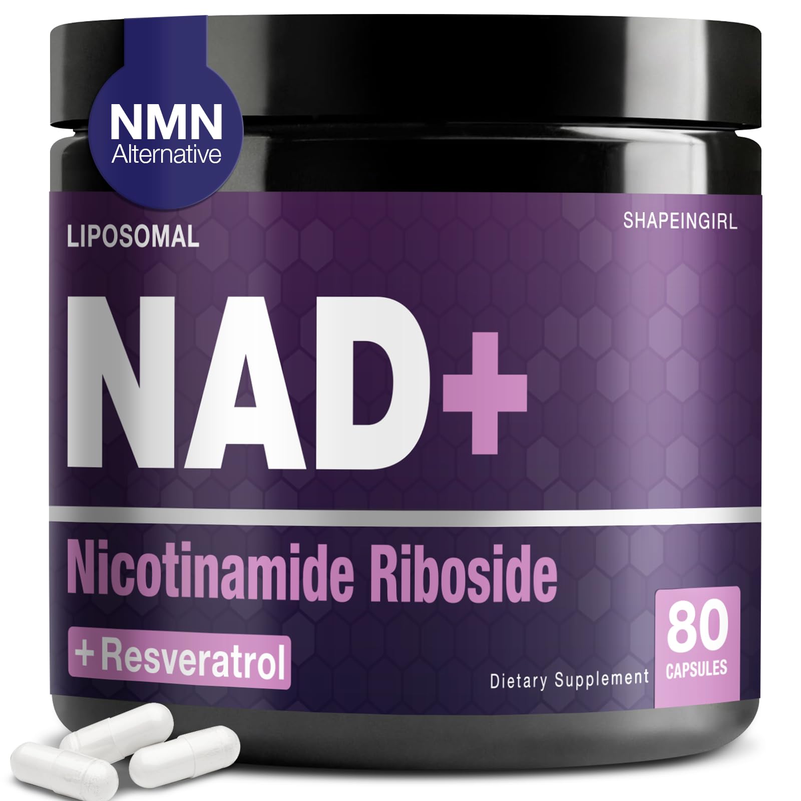 SHAPEINGIRL NAD en bouteille, énergie potentielle et bien-être au quotidien.