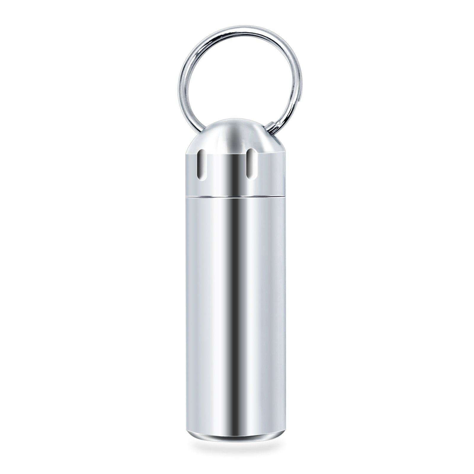 SHD boîte-pilules compacte en inox, pratique dans la poche pour voyager.