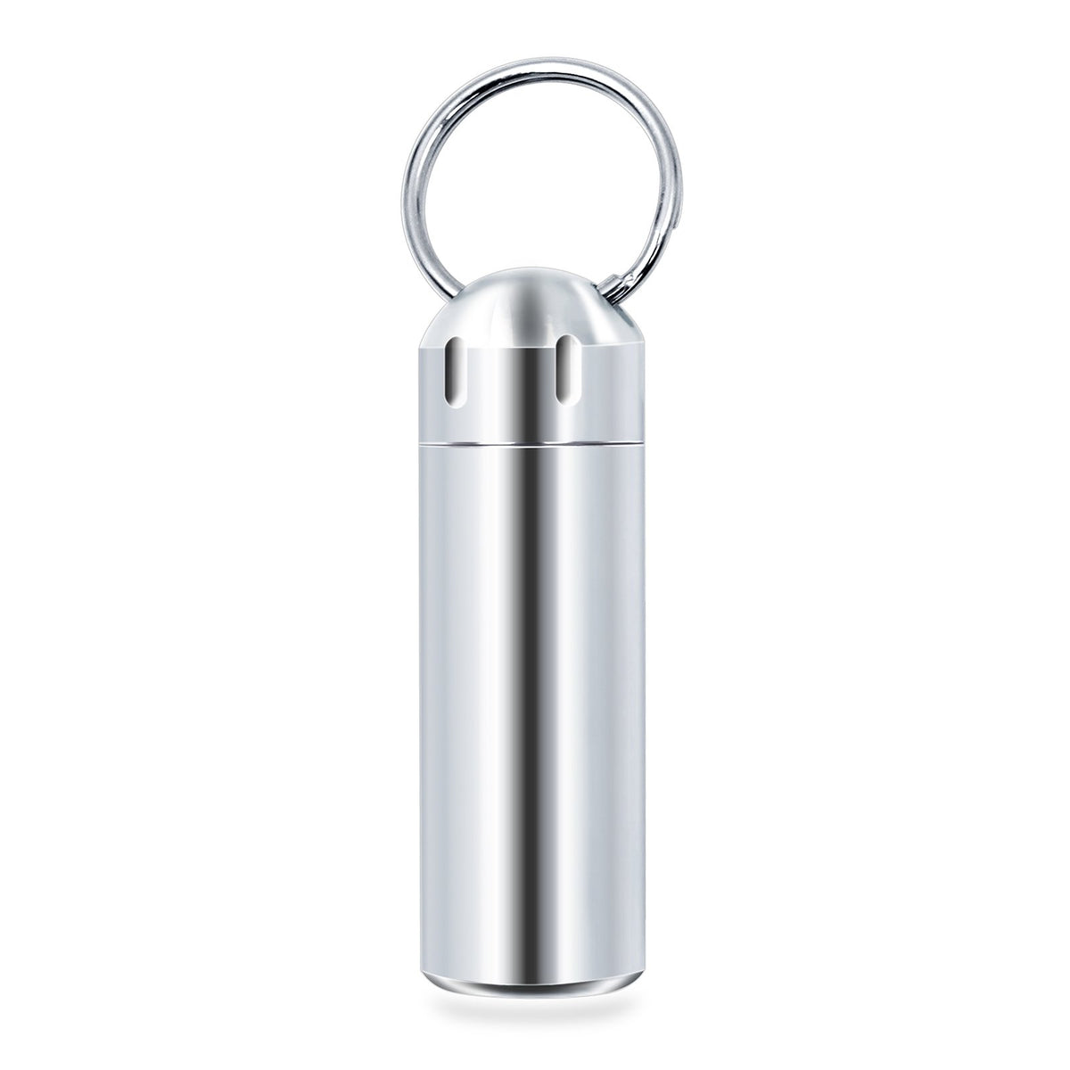 SHD boîte-pilules compacte en inox, pratique dans la poche pour voyager.