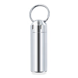 SHD boîte-pilules compacte en inox, pratique dans la poche pour voyager.