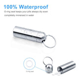 SHD étui-pilules imperméable en inox protège les médicaments contre l’eau.