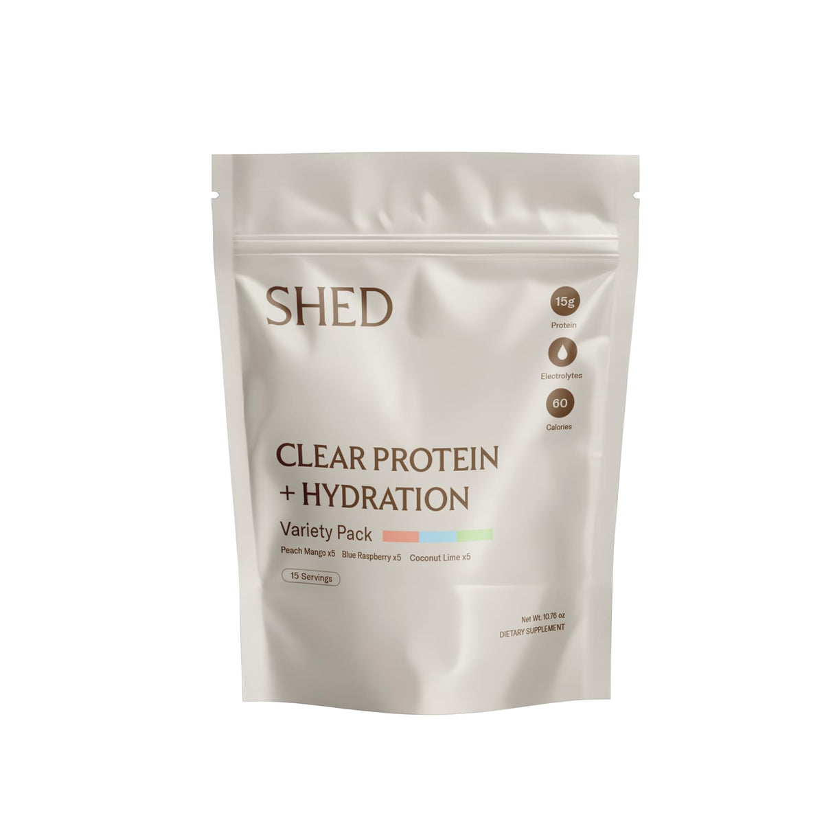 Shed Nutrition bouteille versement après entraînement, récupération rapide.