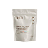 Shed Nutrition bouteille versement après entraînement, récupération rapide.