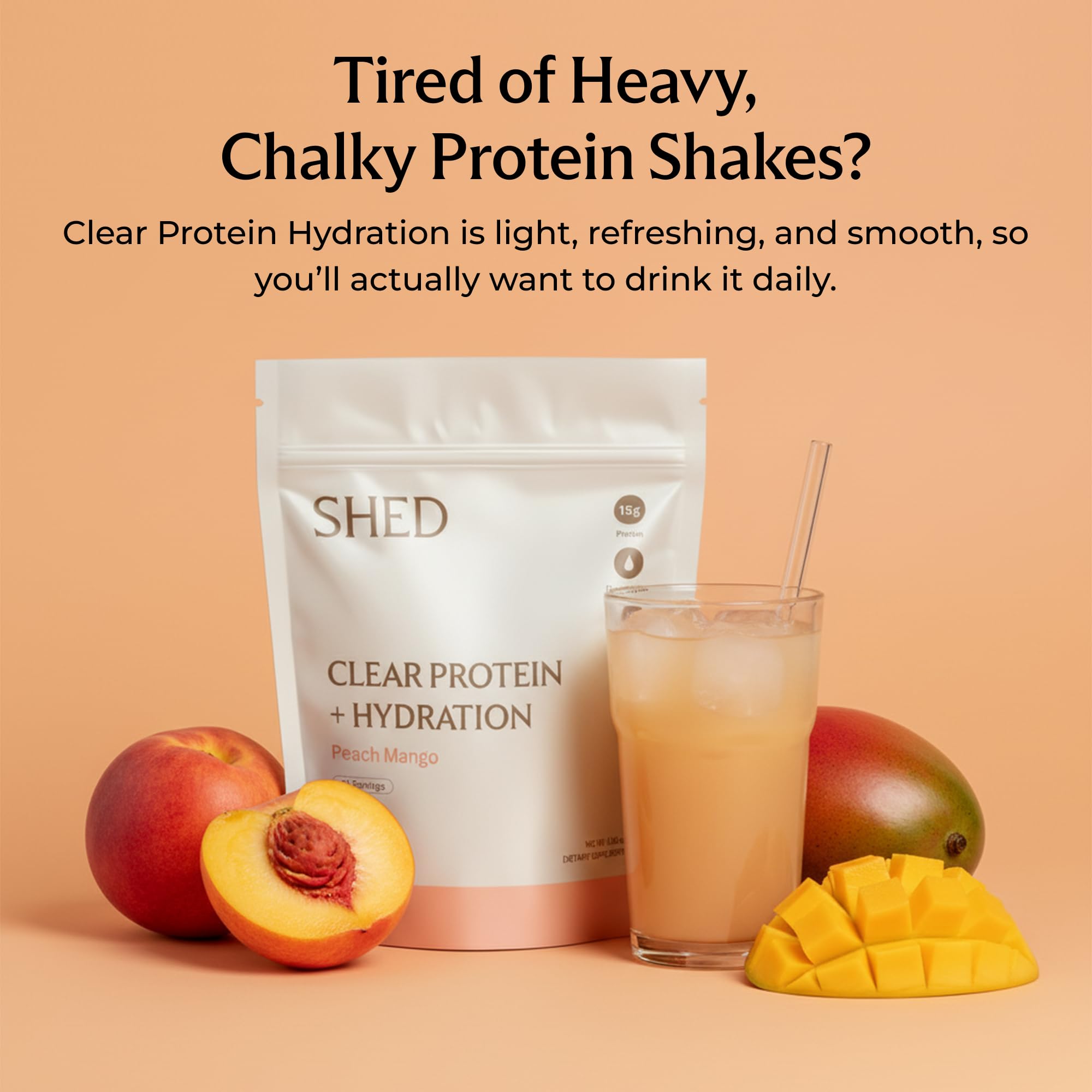 Shed Nutrition protéine sans lactose, sans gluten et faible en calories.