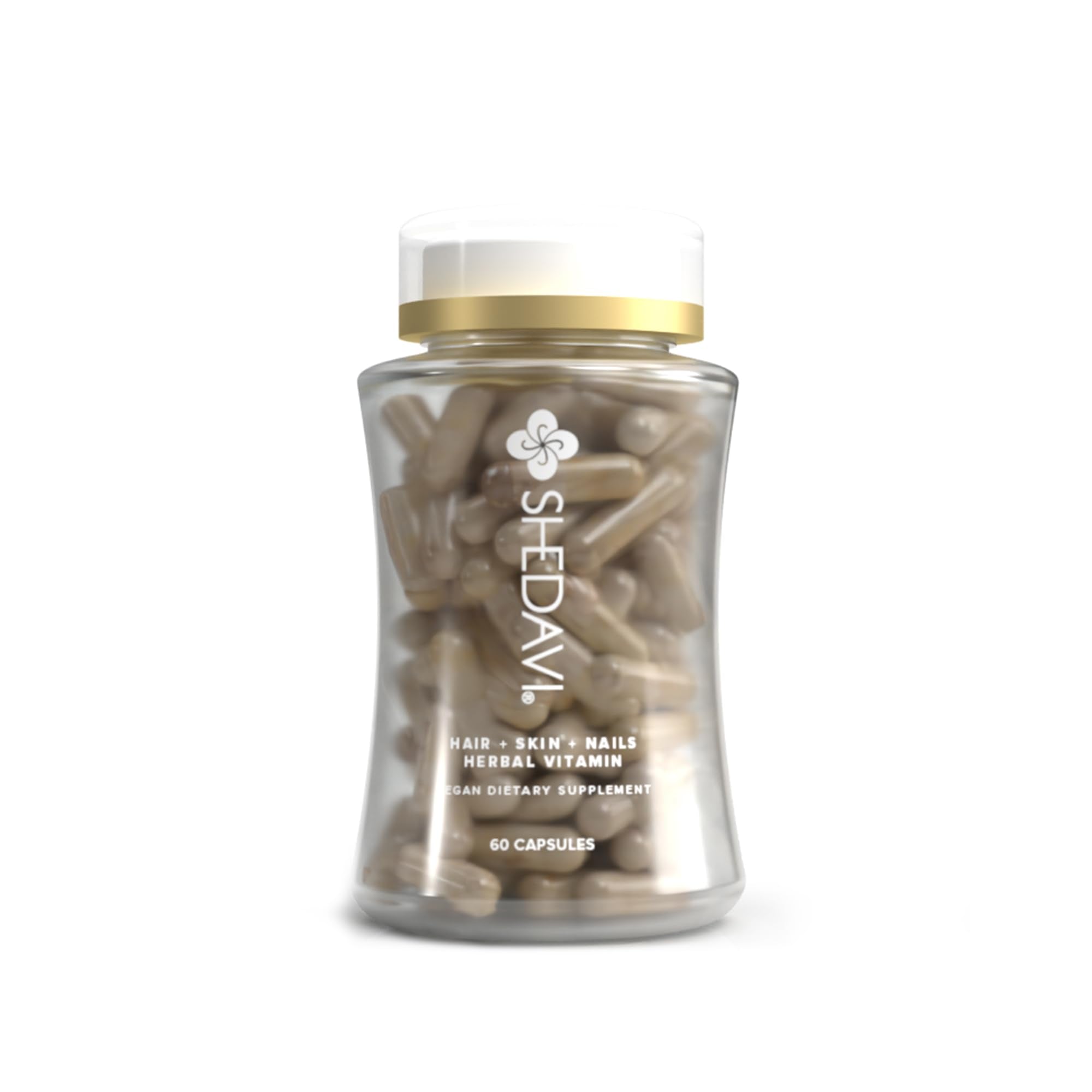 Bouteille Shedavi Iconic de vitamines cheveux, favorisant la vitalité capillaire.