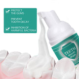 Mousse bain-bouche menthe: mousse légère pour un rinçage agréable.