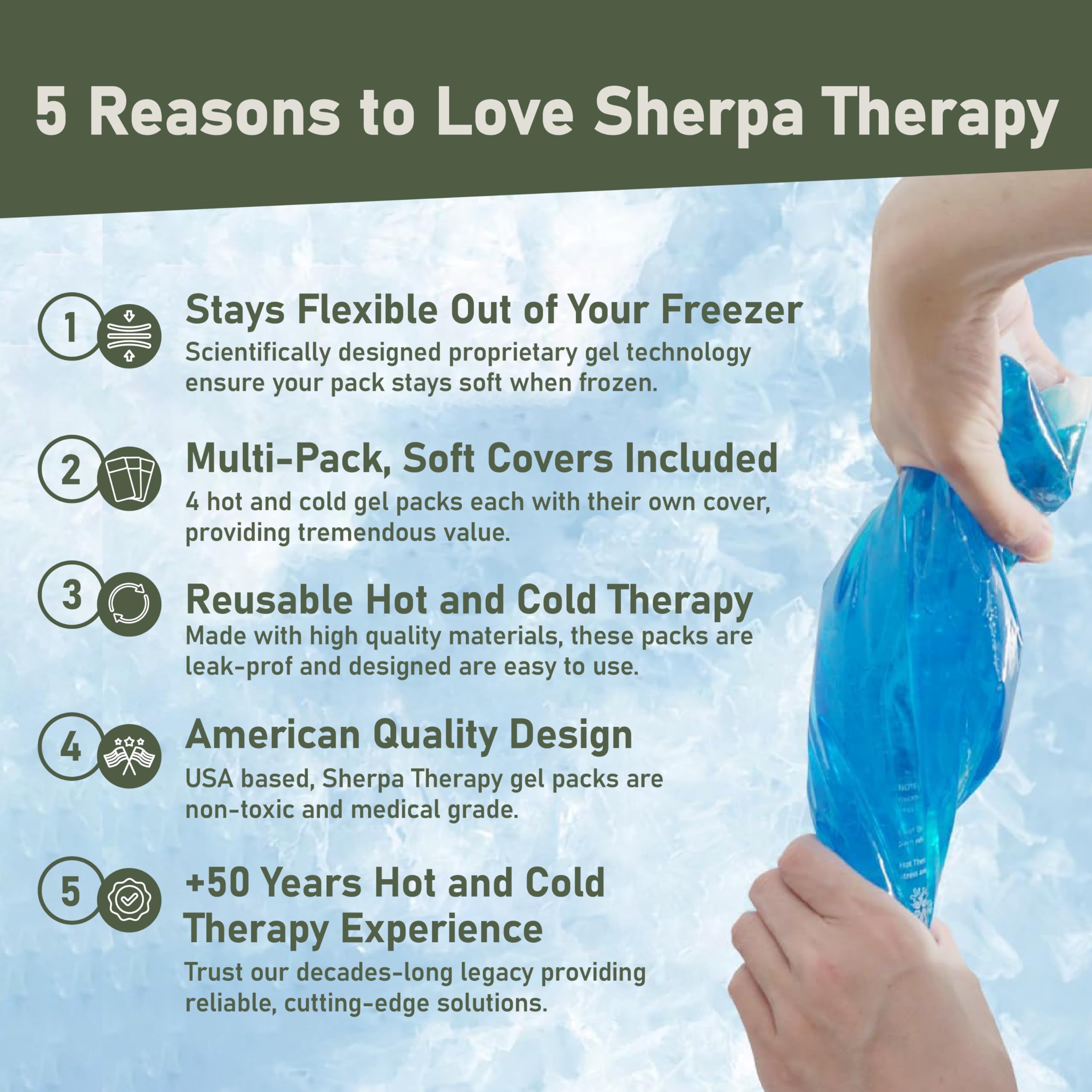 SHERPA THERAPY compresse gel dos pour soulagement après une longue journée