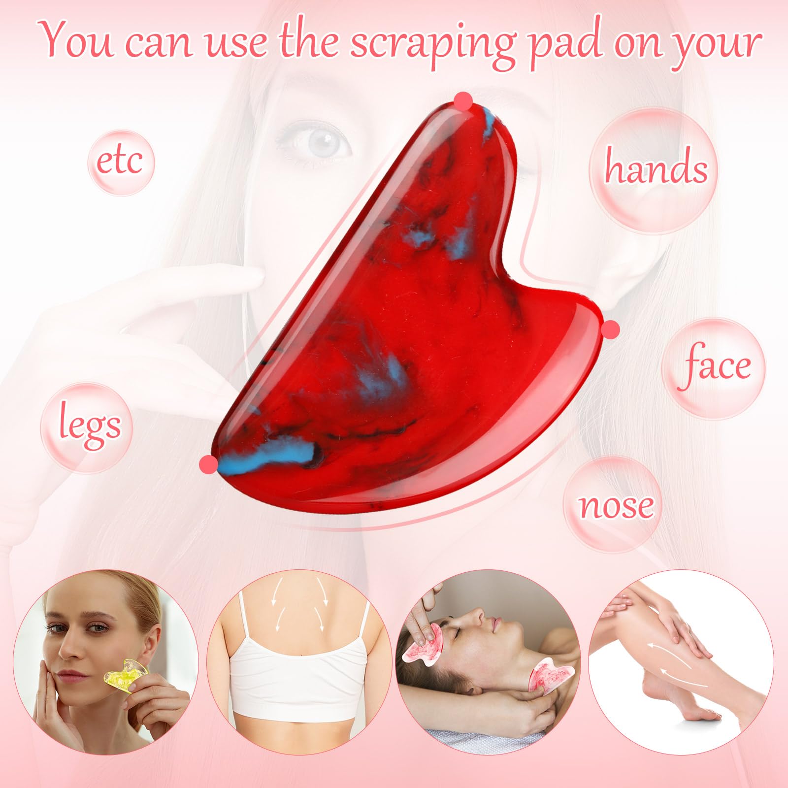 Sherr gua sha-boite 16 pièces, rangement pratique pour votre ritual.