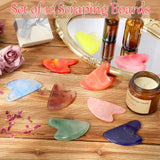 Sherr Gua Sha Coeur Résine Pearlé, effet cocooning et drainage lymphatique en douceur.