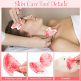 Outil Sherr gua sha visage, poignée ergonomique pour un massage doux.
