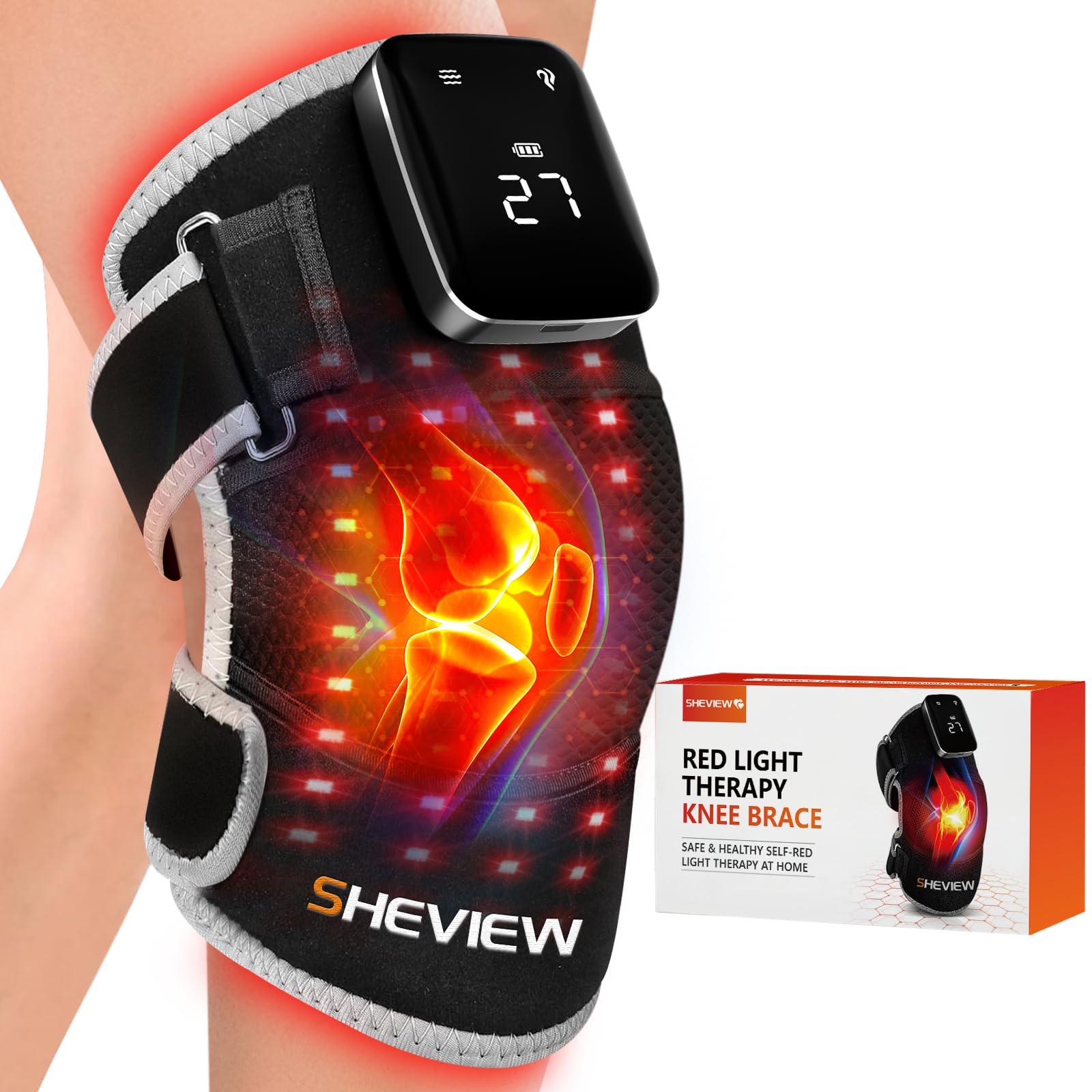 SHEVIEW genou lampe 72LEDs – irradiation efficace pour apaiser les douleurs articulaires potentielles