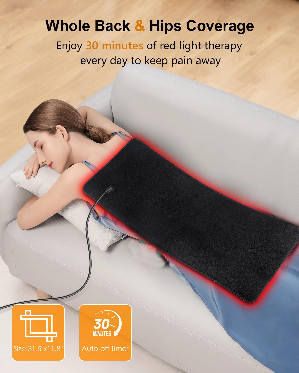 SHEVIEW Tapis grand format 31,5x11,8 pouces pour une couverture corporelle complète.