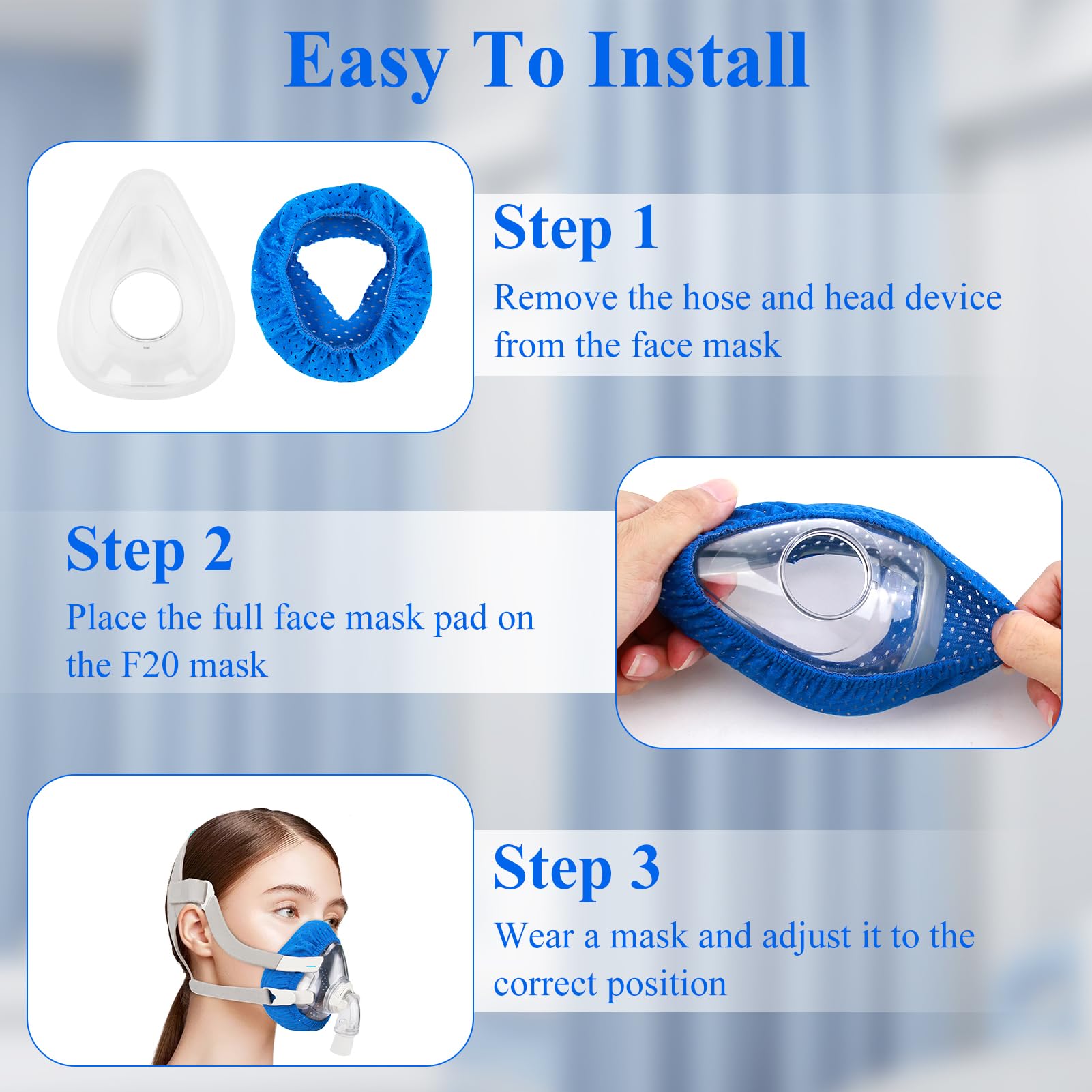 SHFGYG liner CPAP confort nocturne stable pendant le sommeil
