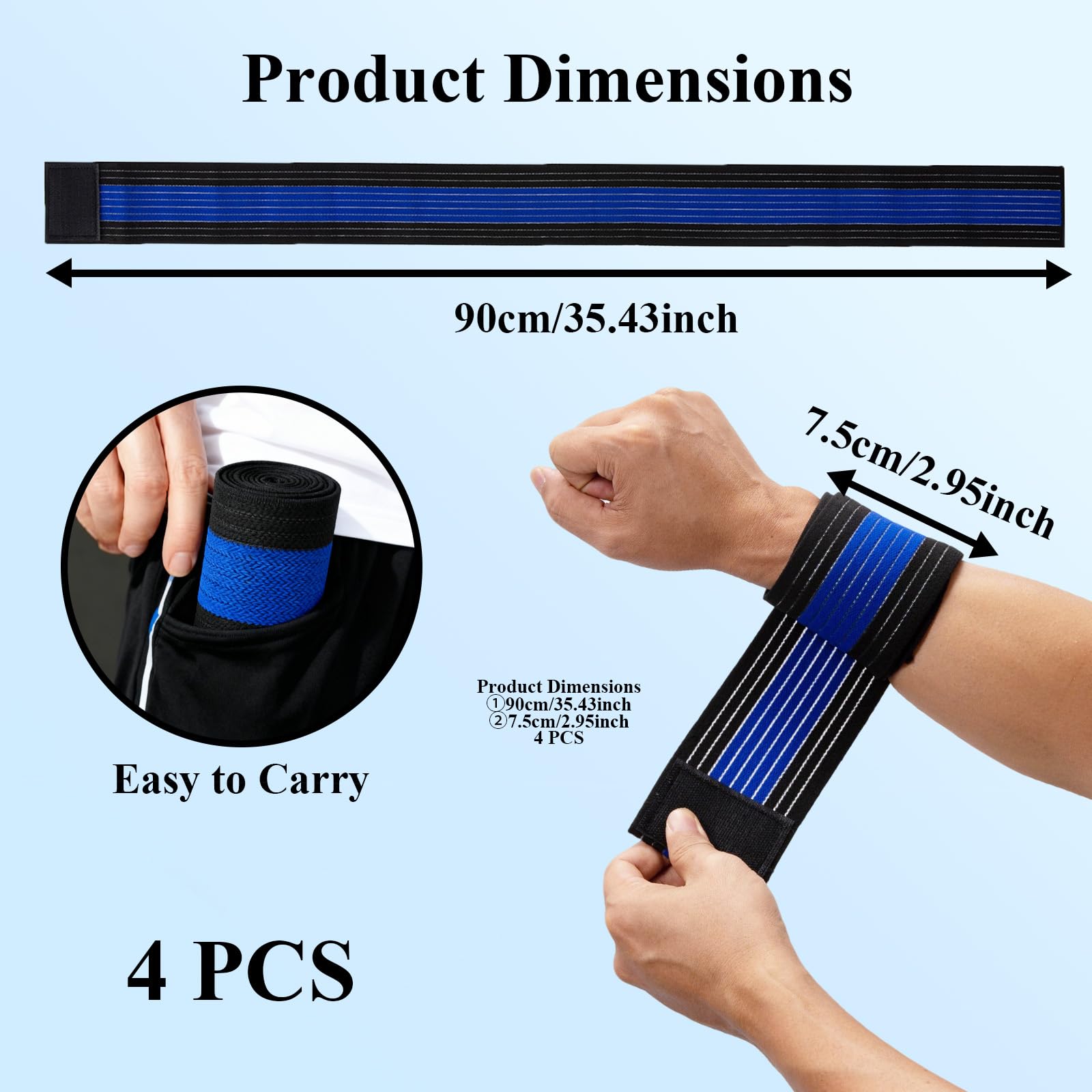 SHFGYG Sangle extendeur glace, enveloppement stable et confortable.
