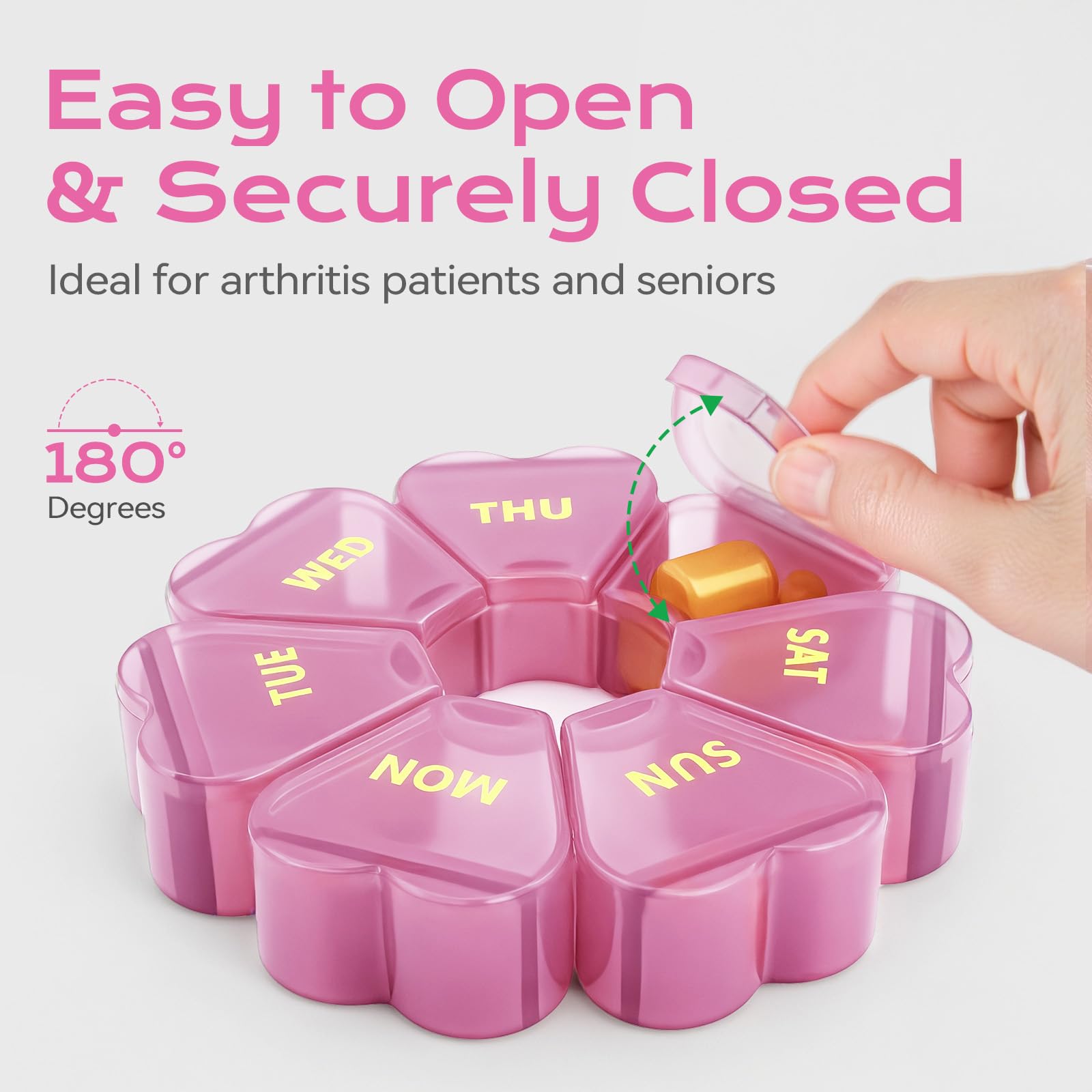 SHIJOINYU Sans BPA, plastique sûr pour le stockage des suppléments.
