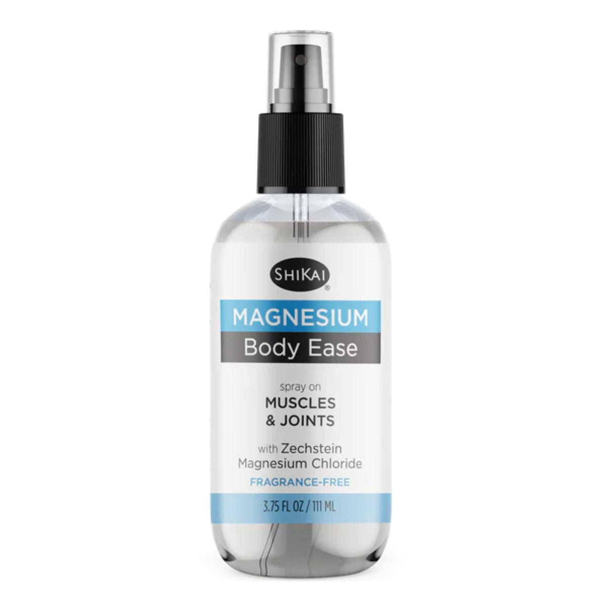 ShiKai Magnesium Body Ease Spray, emballage clair et pratique à utiliser