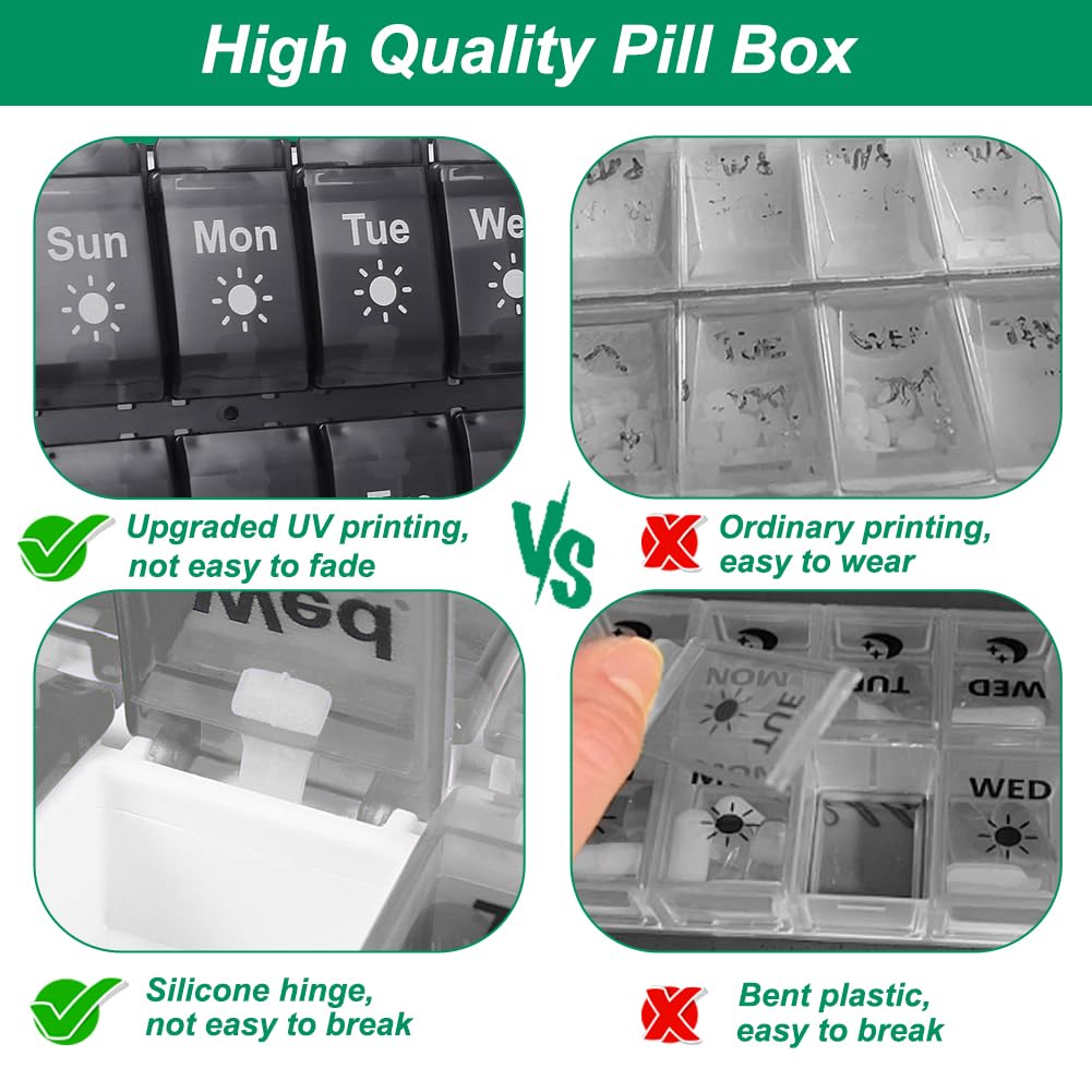 Charnières en silicone durables pour une fermeture fiable.