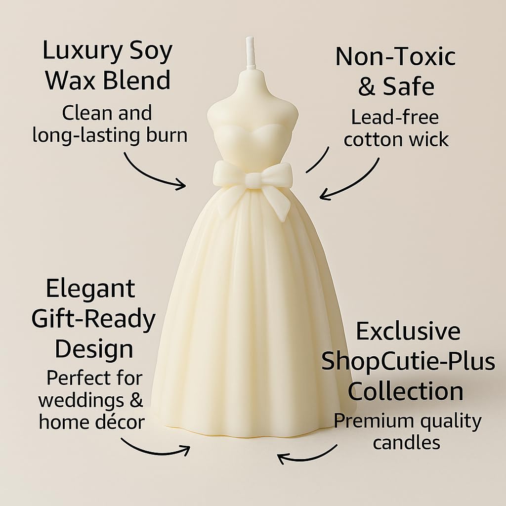 Bougie cadeau ShopCutie-Plus emballage prêt-offrir pour mariage.