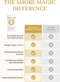 Shore Magic Collagen dissolution dans l'eau, usage pratique tout au long de la journée.