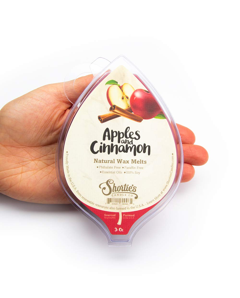Shortie's: barre cire soja 3oz, recharge pratique et rapide.