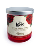 Bougie Shortie's Rose parfum naturel, cire de soja, longue durée.